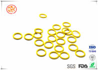 Yellow Waterproof Silicone O Ring Seal High Temperature Resistance For Electronic