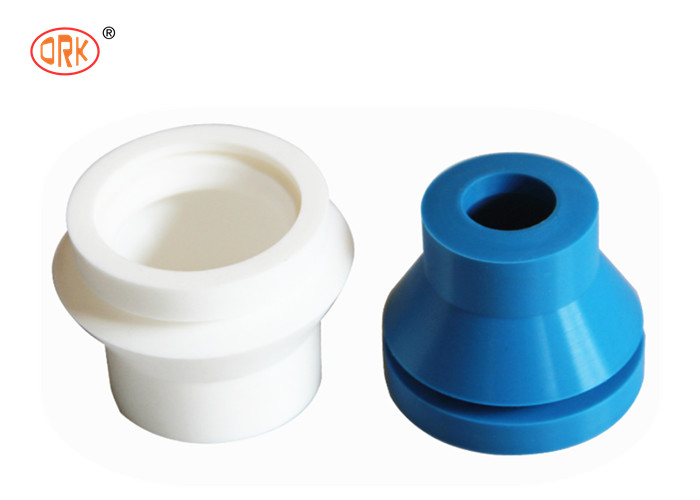 Ketahanan Rebound yang sangat baik Warna Biru Custom Mold Silicone Rubber Bushing