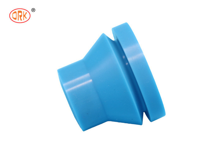 Ketahanan Rebound yang sangat baik Warna Biru Custom Mold Silicone Rubber Bushing
