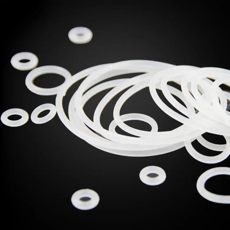 Resistensi Rebound Luar Biasa Transparan Clear Silicone o-ring untuk Produk Elektronik