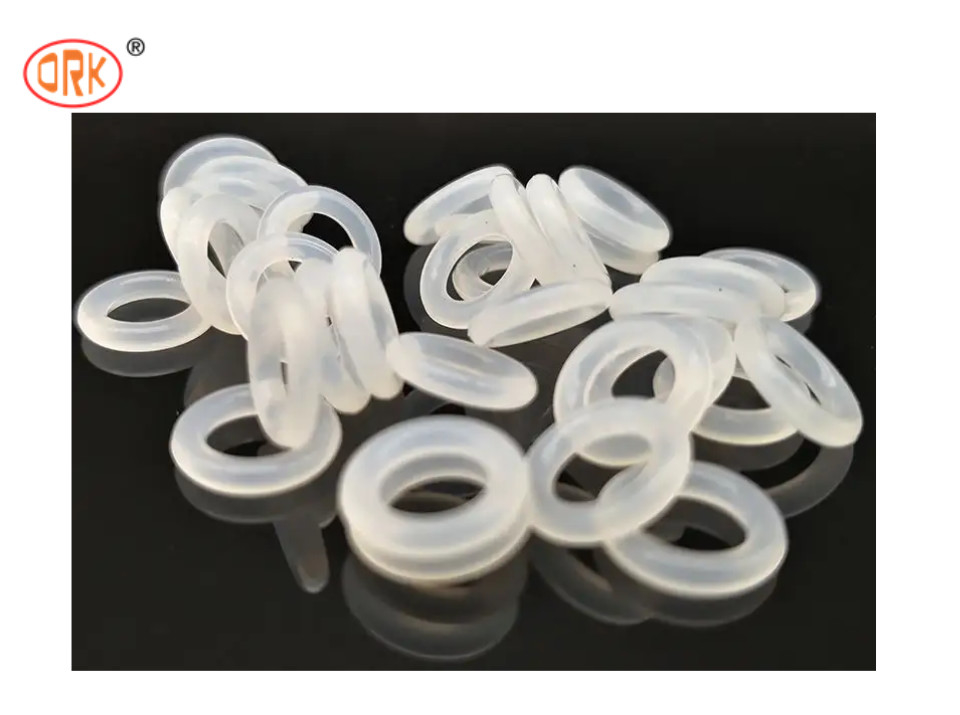 Resistensi Rebound Luar Biasa Transparan Clear Silicone o-ring untuk Produk Elektronik