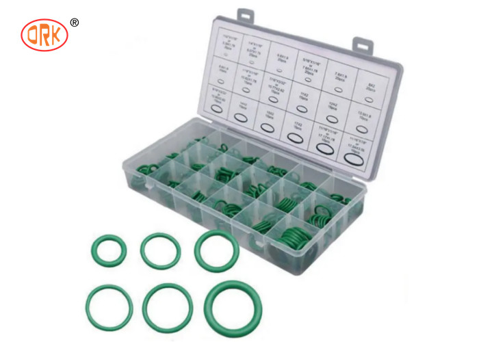 Hijau HNBR 240PCS O Ring Box 18 Ukuran O Ring kit untuk AC