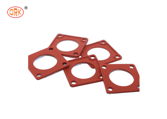 Silikon Good Elongation Merah 70 Shore Karet Square Gasket untuk Segel Konektor