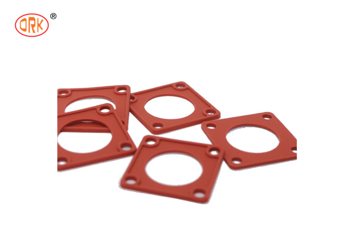 Silikon Good Elongation Merah 70 Shore Karet Square Gasket untuk Segel Konektor