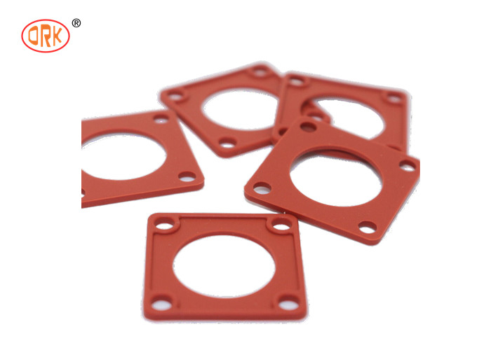 Silikon Good Elongation Merah 70 Shore Karet Square Gasket untuk Segel Konektor