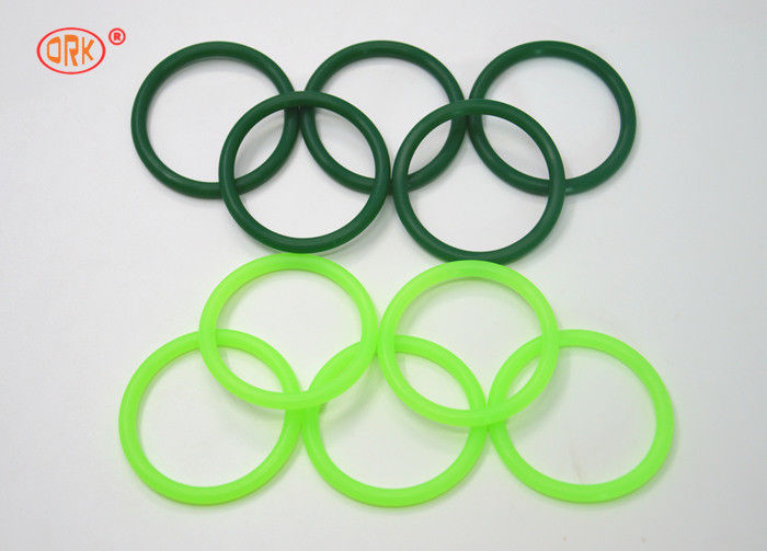 Segel Karet Fluor O Ring Tahan Panas, Cincin O Hijau Untuk Mesin Pesawat