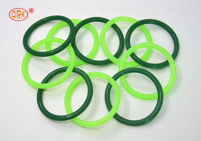 Segel Karet Fluor O Ring Tahan Panas, Cincin O Hijau Untuk Mesin Pesawat