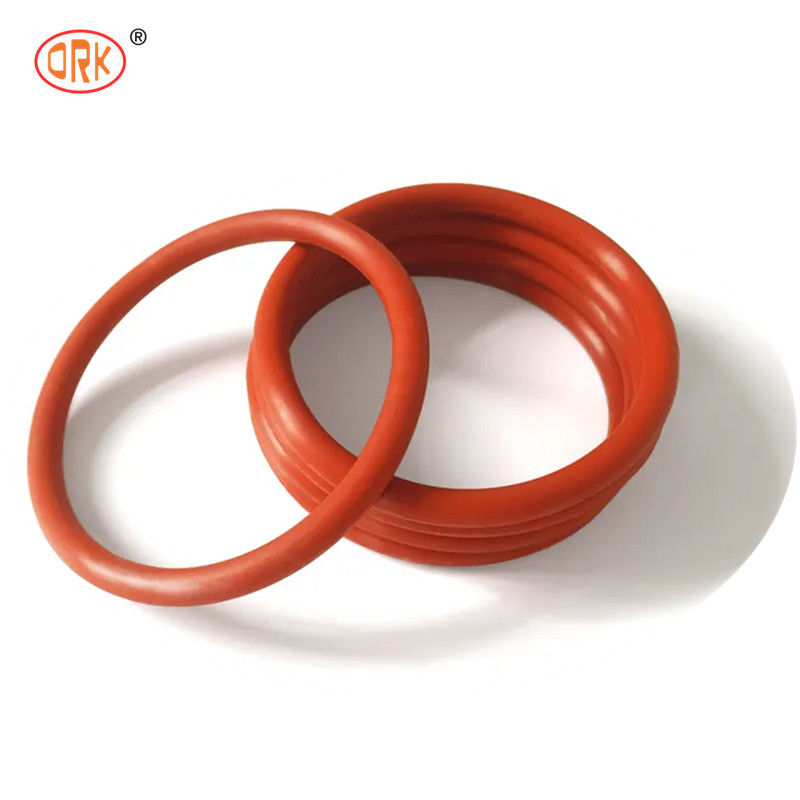 FDA VMQ Merah Karet Silikon Medical O Rings Dengan Kinerja Tahan Air Mata yang Luar Biasa