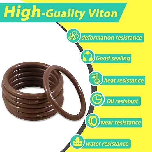 High Durable 386PCS FKM 75A Brown Pipa O Ring Kit untuk Otomotif keran perbaikan segel