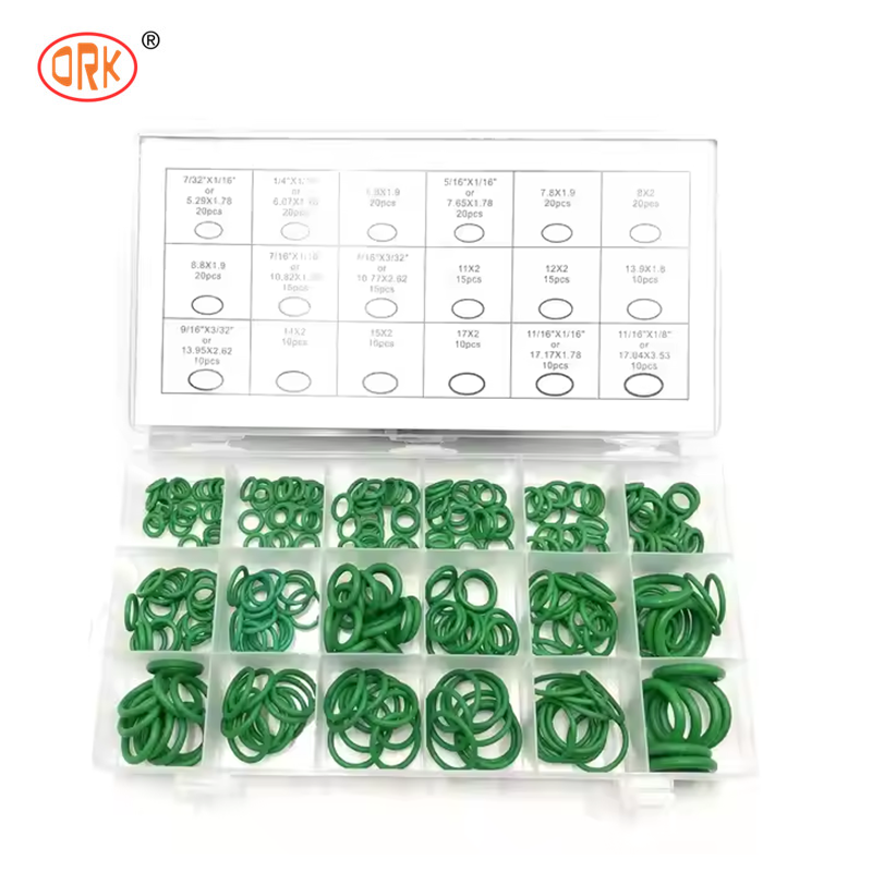 NBR Nitrile O Ring Kit, Multi Material Rubber O-Ring Set, Leakproof Sealing Rings, Cocok untuk Otomotif, Excavator, Pemeliharaan Pipeline