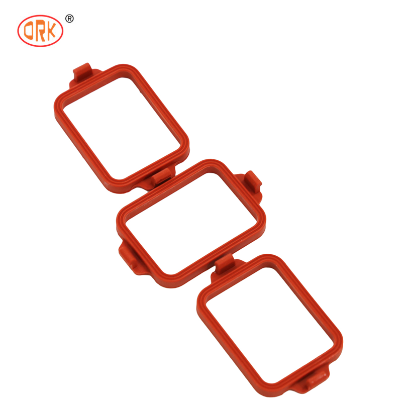 Gasket Flensa Karet Industri, Opsional NBR FKM EPDM Silikon, Gasket Segel Tahan Kimia & Panas untuk Perbaikan & Penggantian Mesin