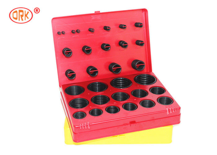 Kotak Kit Cincin O Tahan Lama - G AS568 Standar 30 Dimensi 382 Potongan NBR 70 Hitam