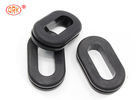Black 70 shore EPDM Aging Resistance Oval Rubber Grommet untuk Tubing