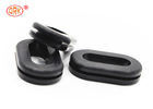 Black 70 shore EPDM Aging Resistance Oval Rubber Grommet untuk Tubing