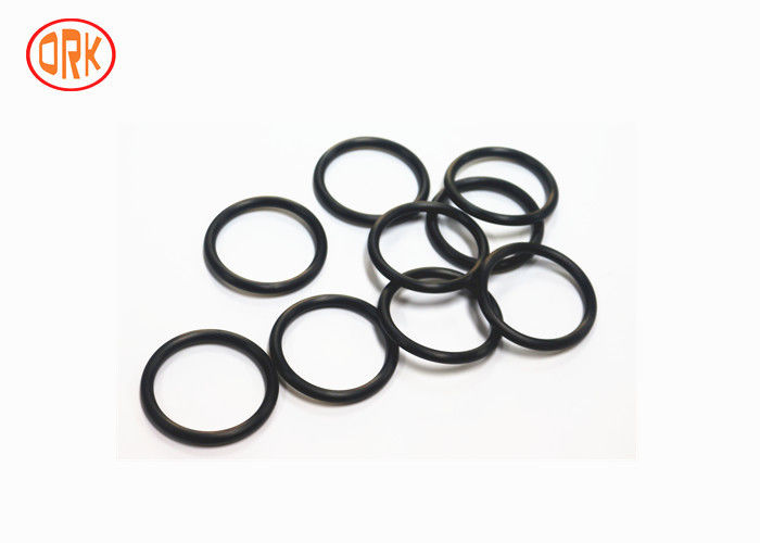 Black Acid Resistance Anti-Corrosion FKM Rubber O Rings Untuk Komponen Industri